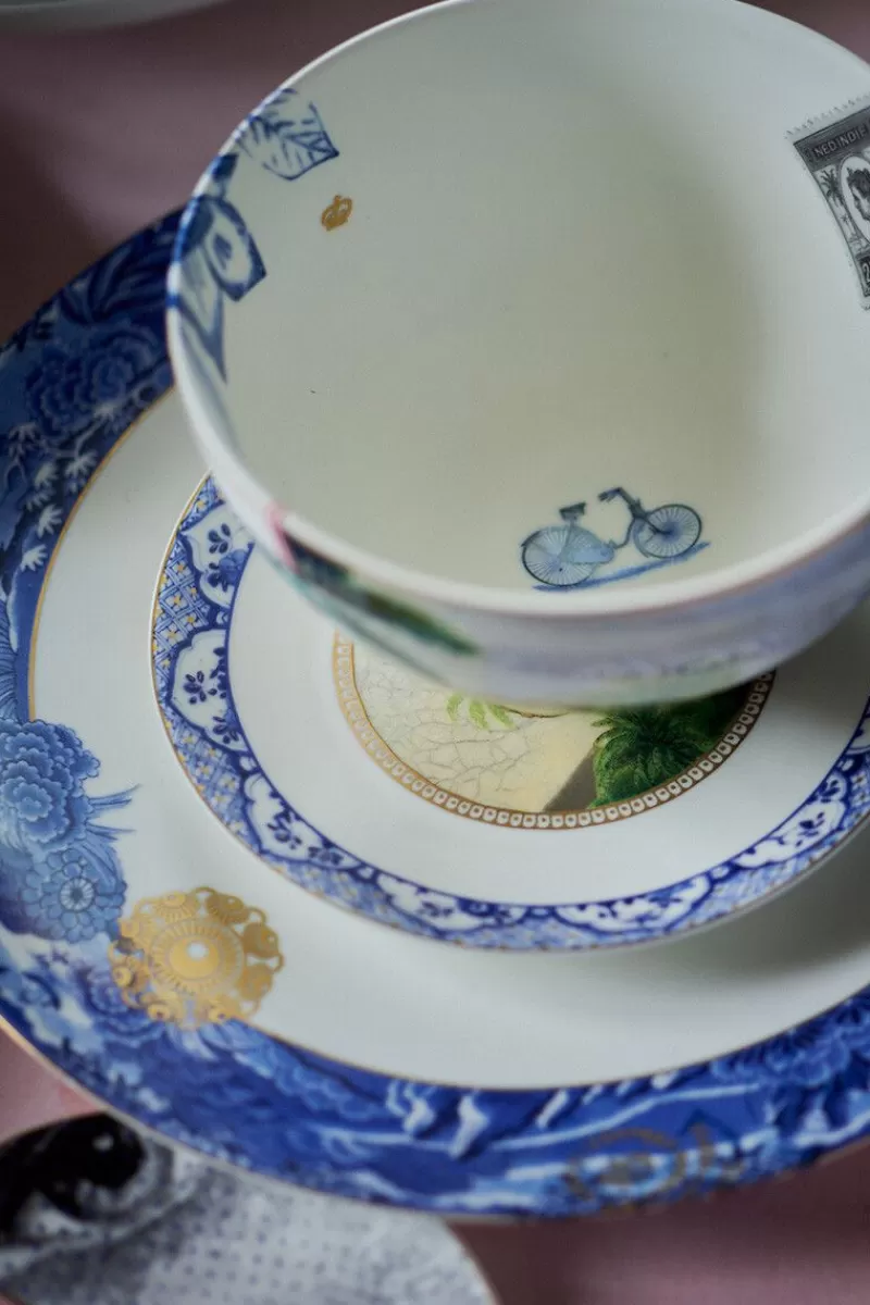Pip Studio Assiette A Dessert Heritage A Papillons En Coloris Bleu 15 Cm Outlet