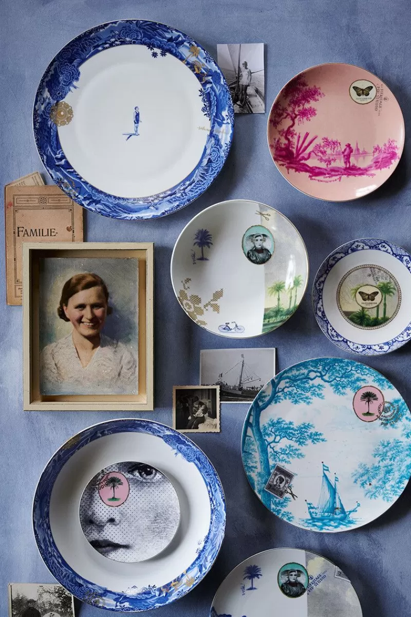 Pip Studio Assiette A Dessert Heritage A Papillons En Coloris Bleu 15 Cm Outlet