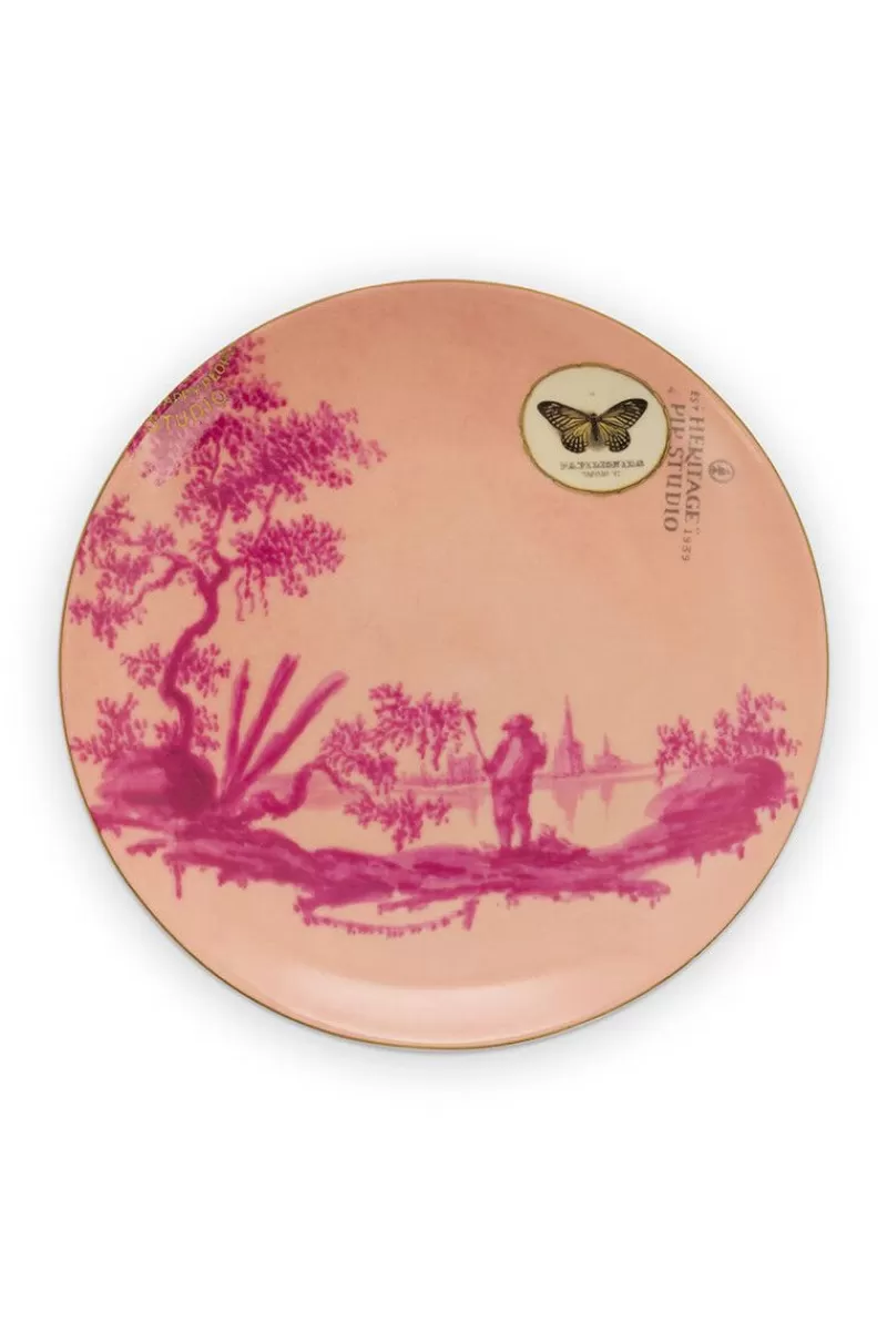 Pip Studio Assiette A Dessert Heritage Painted En Coloris Rose 18 Cm Hot