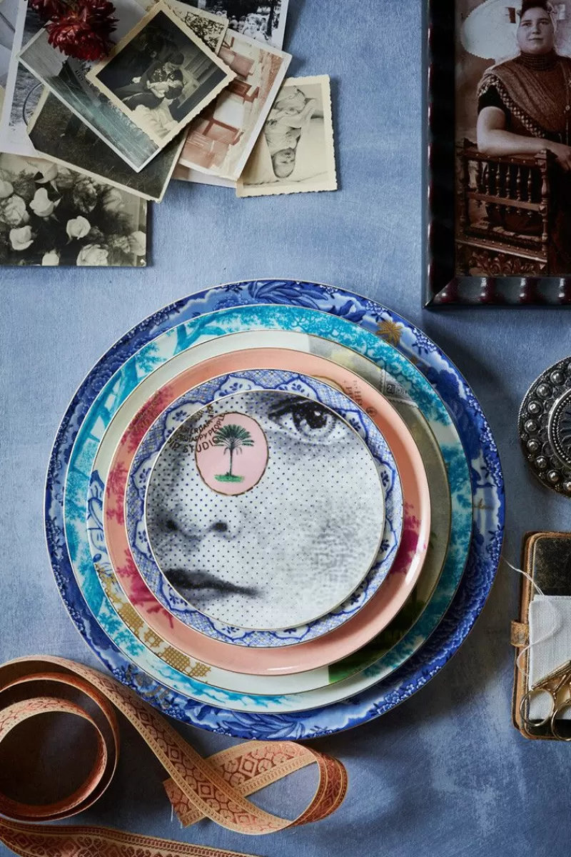 Pip Studio Assiette A Petit Déjeuner Heritage Boat En Coloris Aqua 23 Cm Outlet