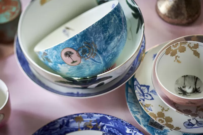 Pip Studio Assiette A Petit Déjeuner Heritage Boat En Coloris Aqua 23 Cm Outlet