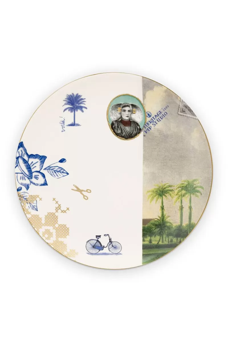 Pip Studio Assiette A Petit Déjeuner Heritage Palm En Coloris Blanc 20 Cm Best