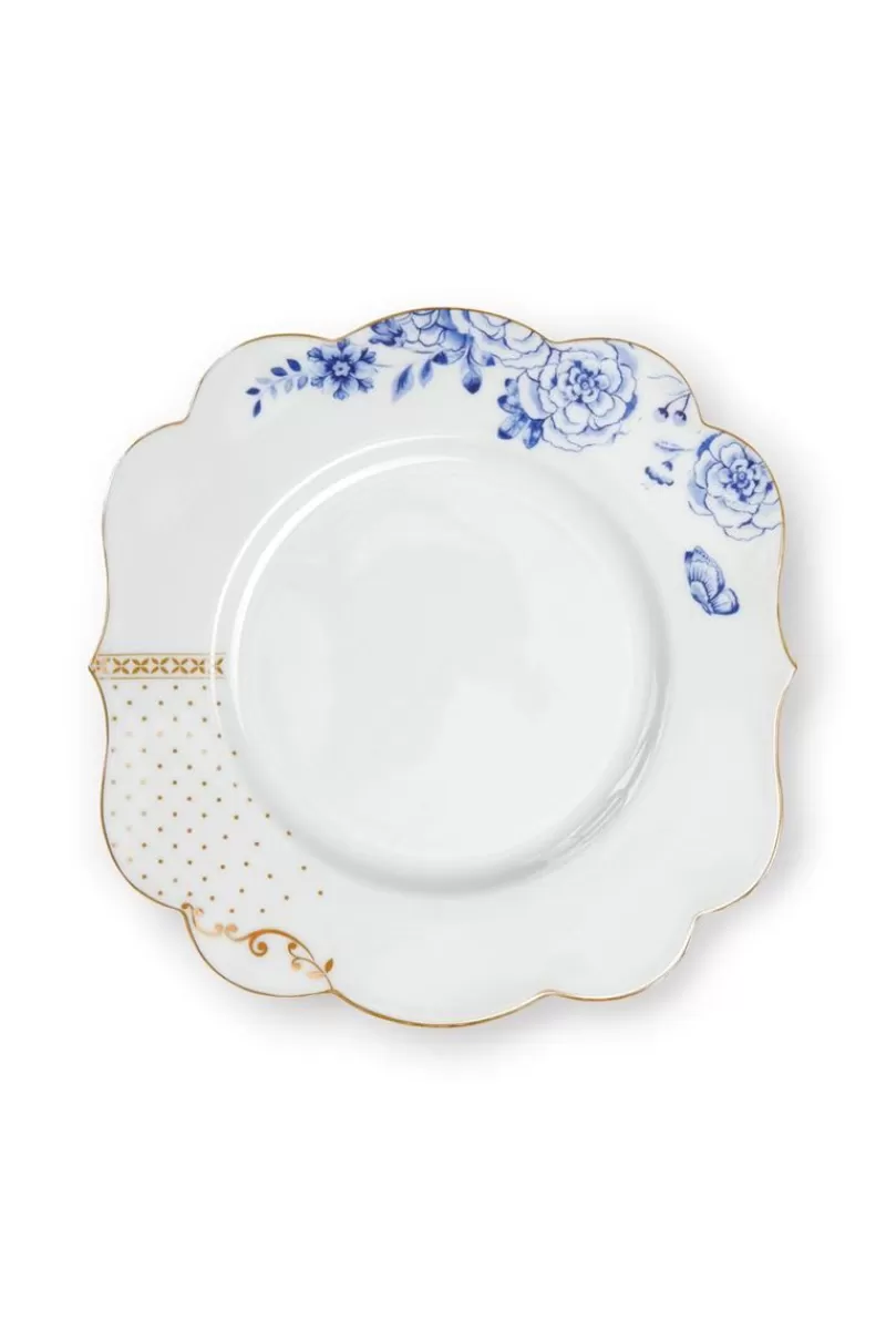 Pip Studio Assiette A Petit-Déjeuner Royal White Points Dores 23,5 Cm Cheap