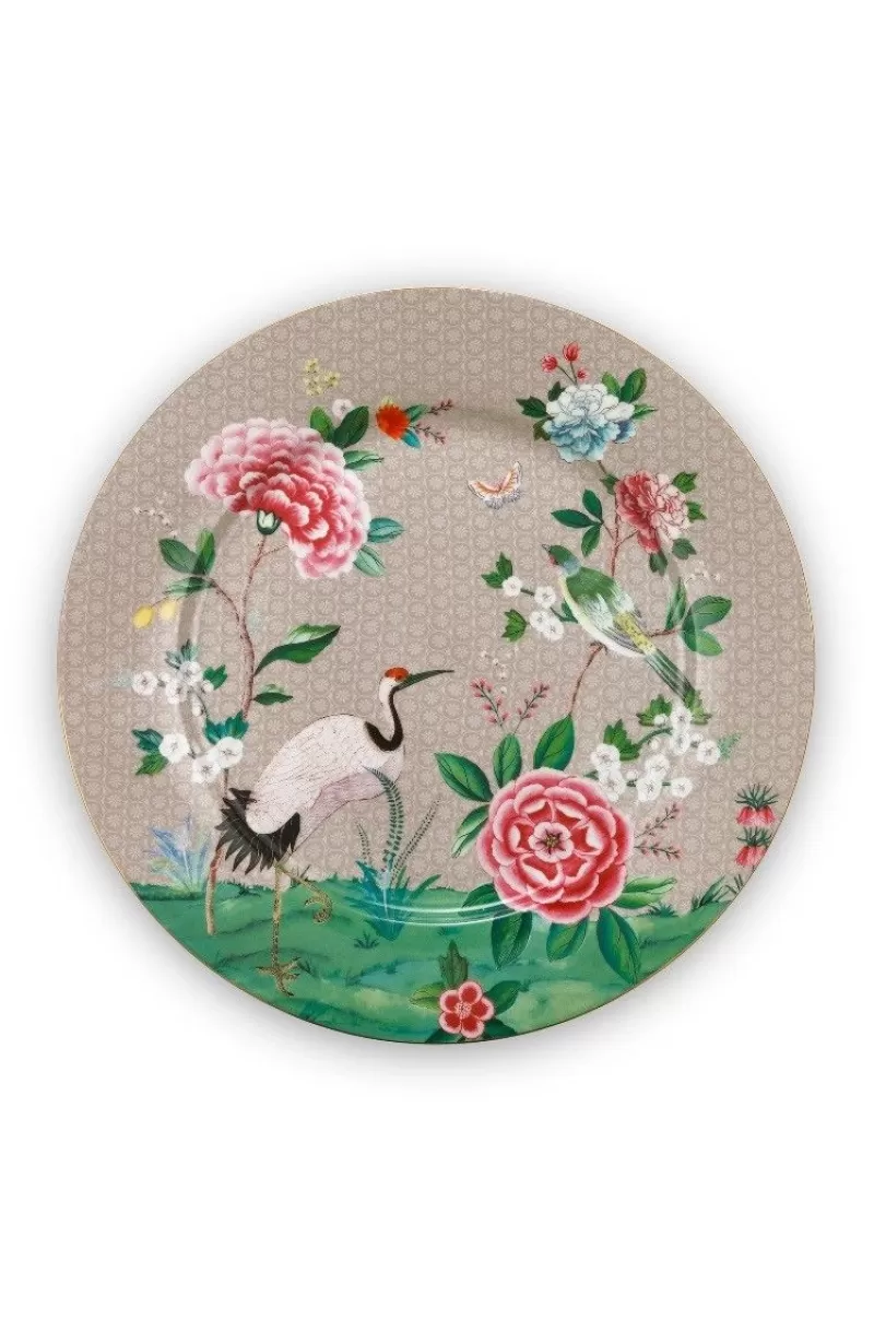 Pip Studio Assiette Blushing Birds En Coloris 32Cm Kaki Discount