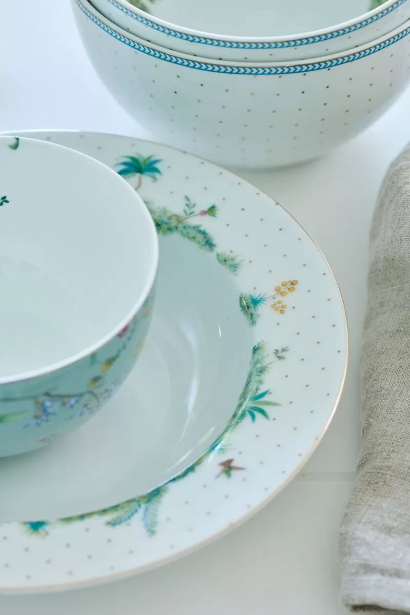 Pip Studio Assiette Creuse A Pois Jolie En Coloris Dore 21,5 Cm Blanc Fashion