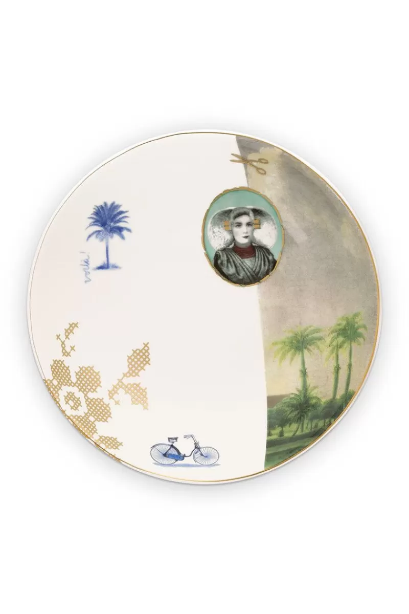 Pip Studio Assiette Creuse Heritage Palm En Coloris Blanc 18 Cm Online
