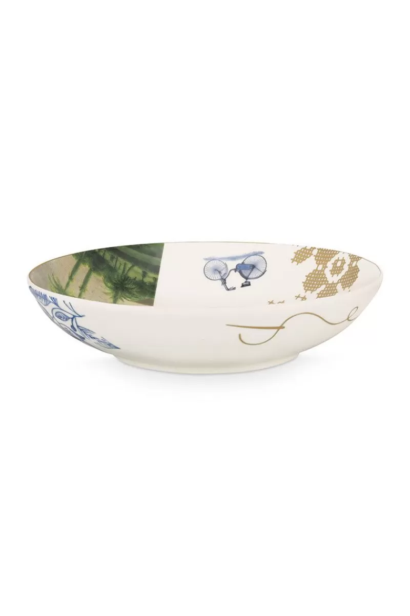 Pip Studio Assiette Creuse Heritage Palm En Coloris Blanc 18 Cm Online