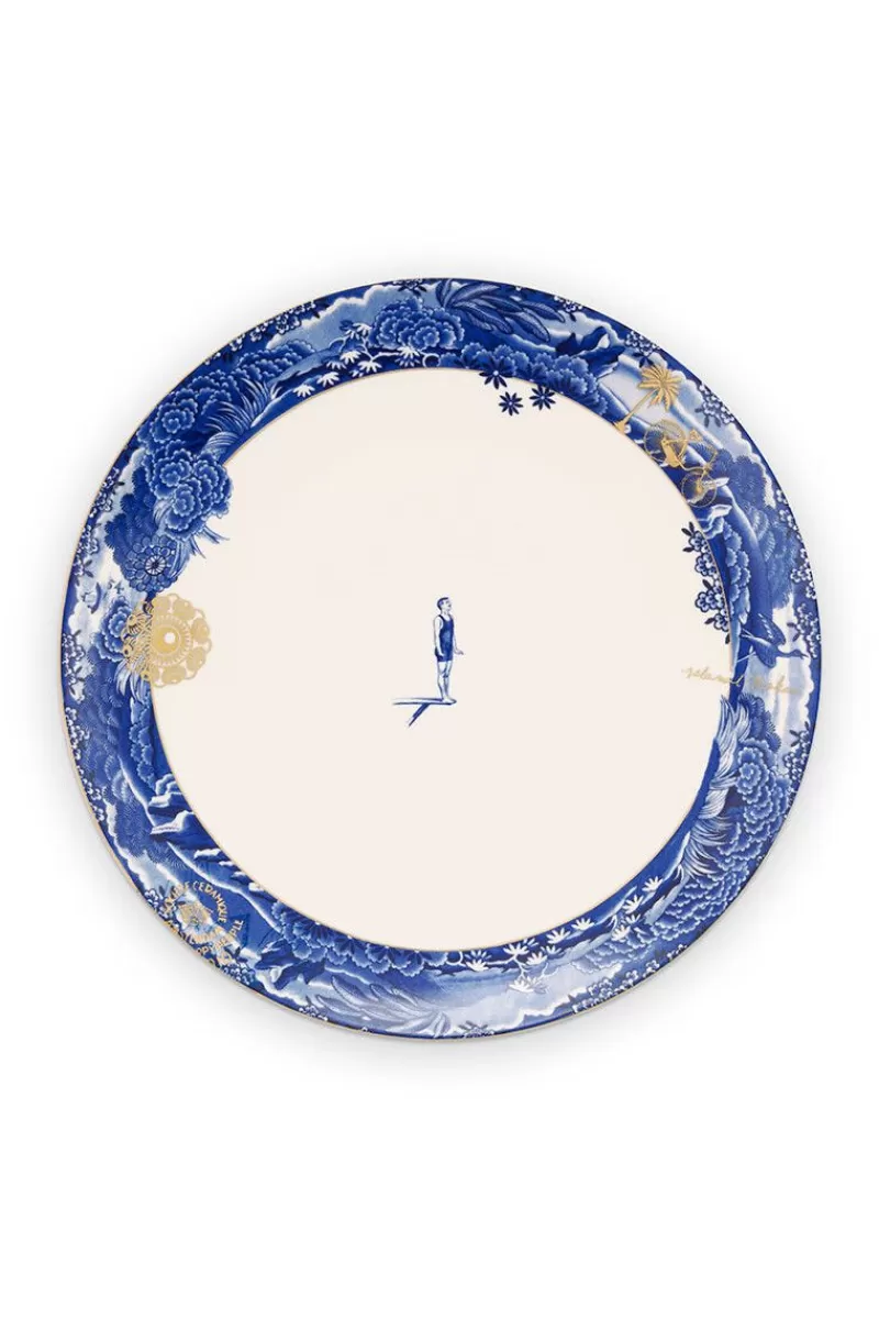 Pip Studio Assiette Plate A Filet Heritage En Coloris Bleu 26,5 Cm Best