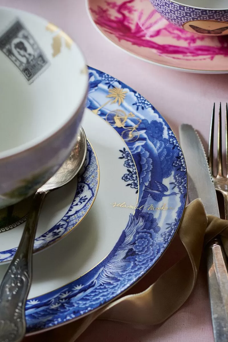 Pip Studio Assiette Plate A Filet Heritage En Coloris Bleu 26,5 Cm Best