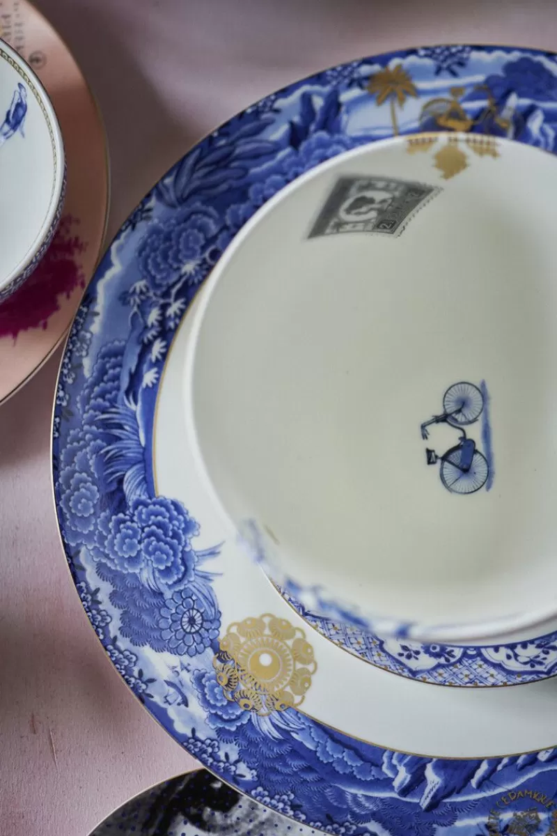 Pip Studio Assiette Plate A Filet Heritage En Coloris Bleu 26,5 Cm Best