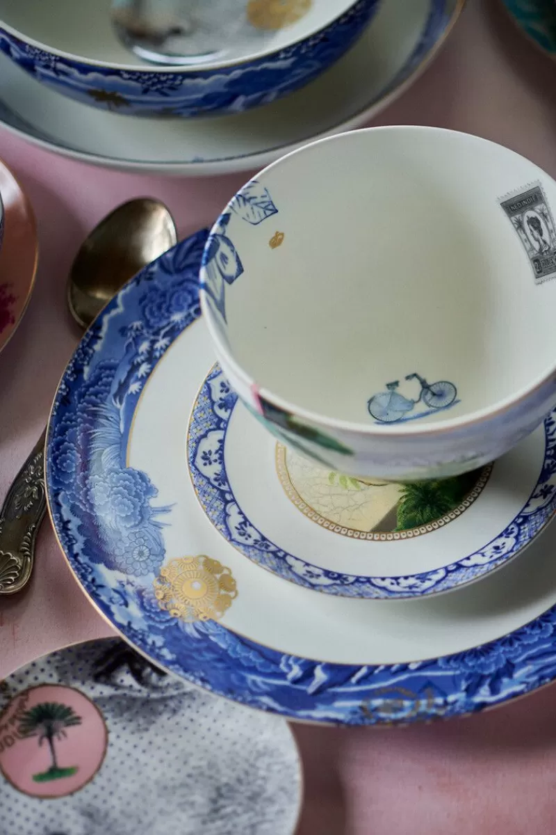 Pip Studio Assiette Plate A Filet Heritage En Coloris Bleu 26,5 Cm Best