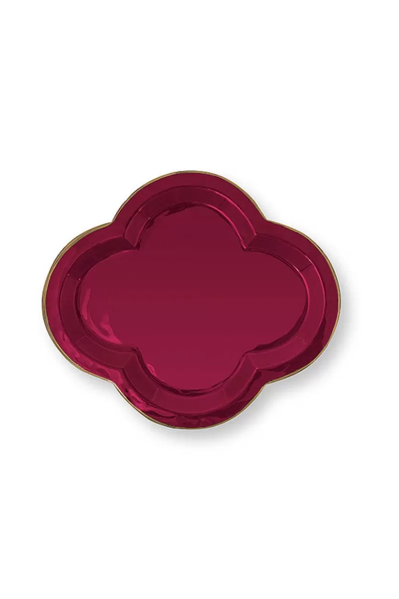 Pip Studio Beau Plateau De Grande Taille En Coloris Fonce Rose Cheap