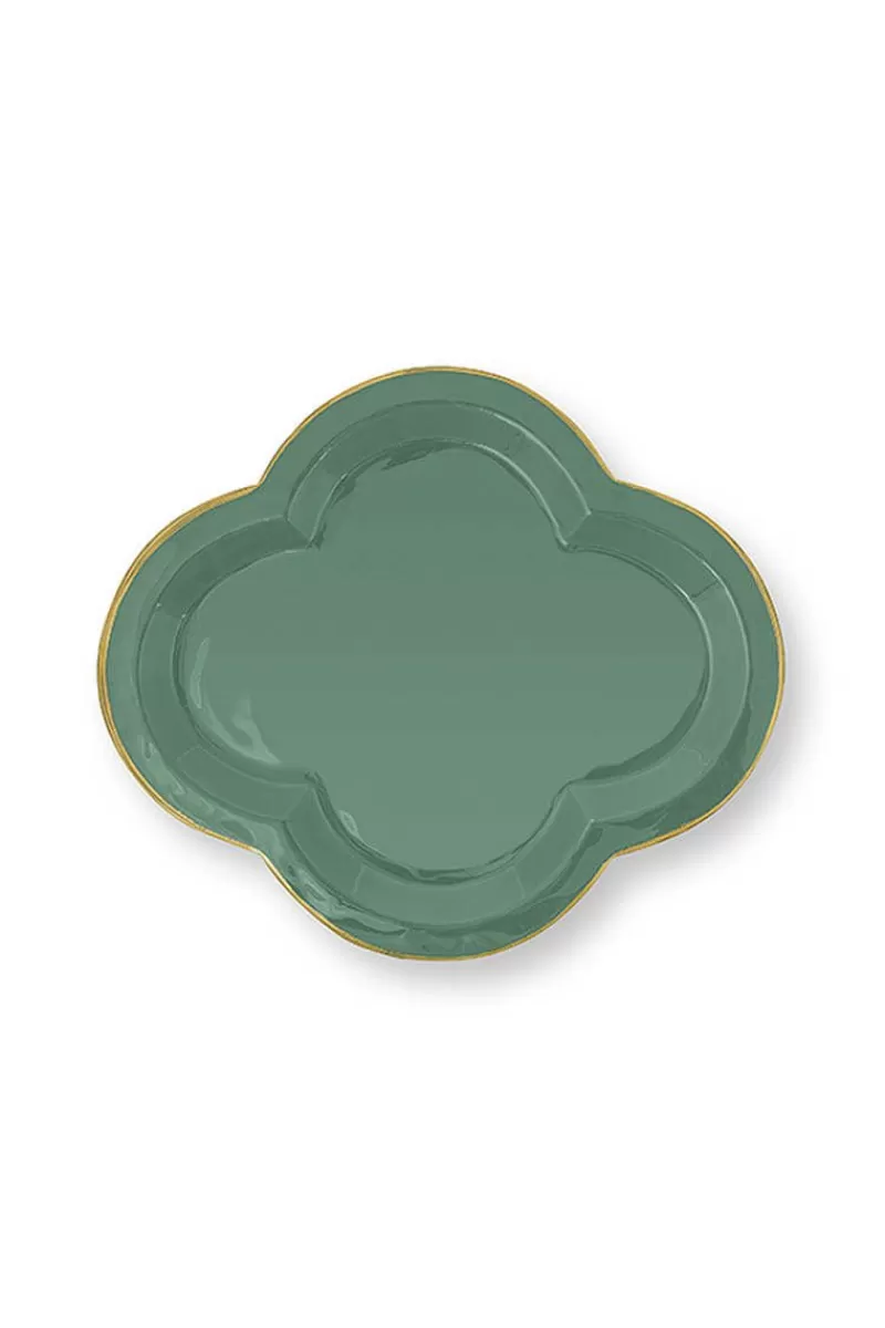 Pip Studio Beau Plateau De Grande Taille En Coloris Fonce Vert Cheap
