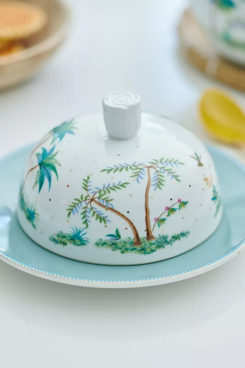 Pip Studio Beurrier Rond A Pois Jolie En Coloris Dore Blanc Store