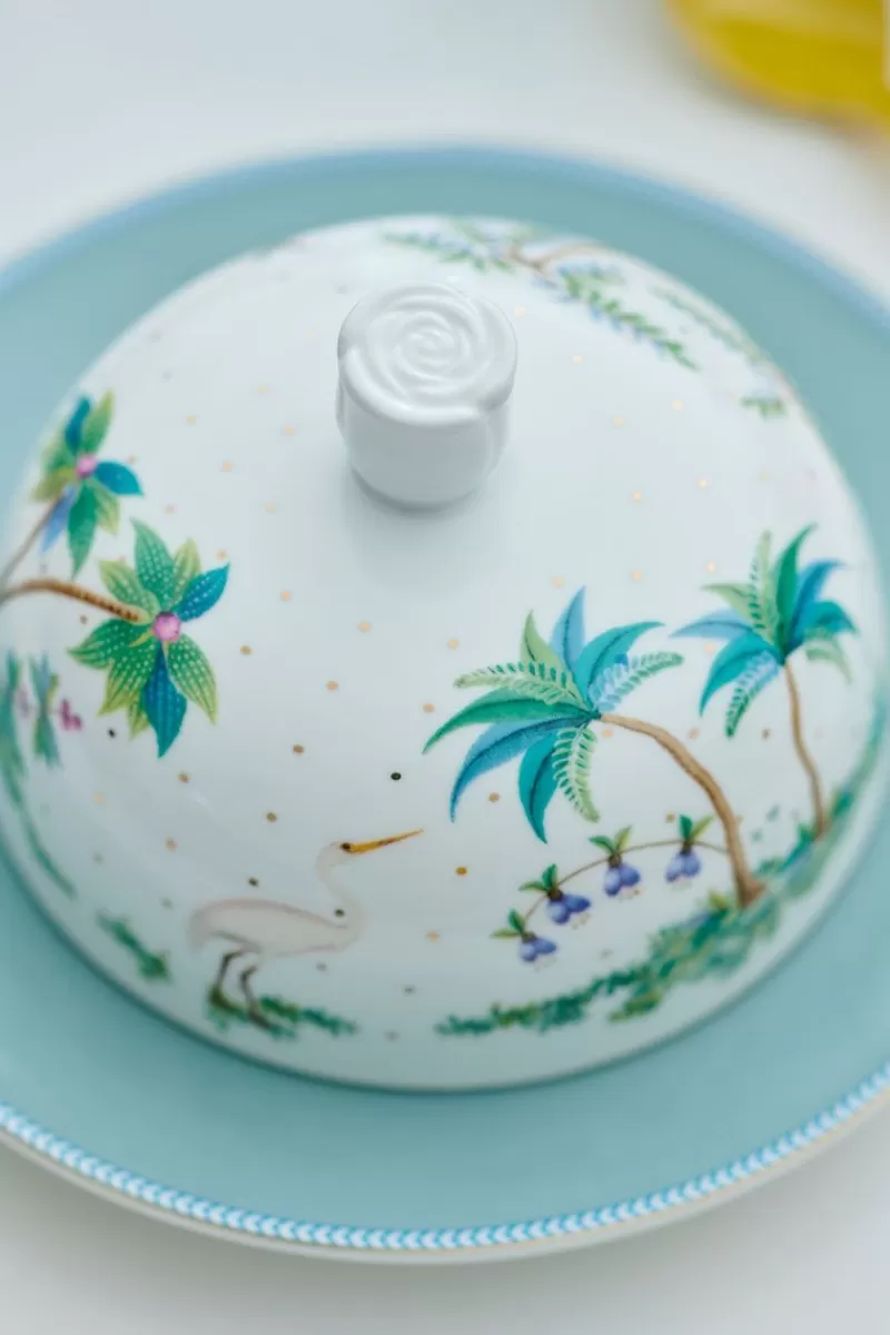 Pip Studio Beurrier Rond A Pois Jolie En Coloris Dore Blanc Store