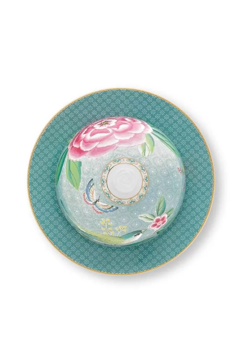 Pip Studio Beurrier Rond Blushing Birds En Coloris Bleu Discount