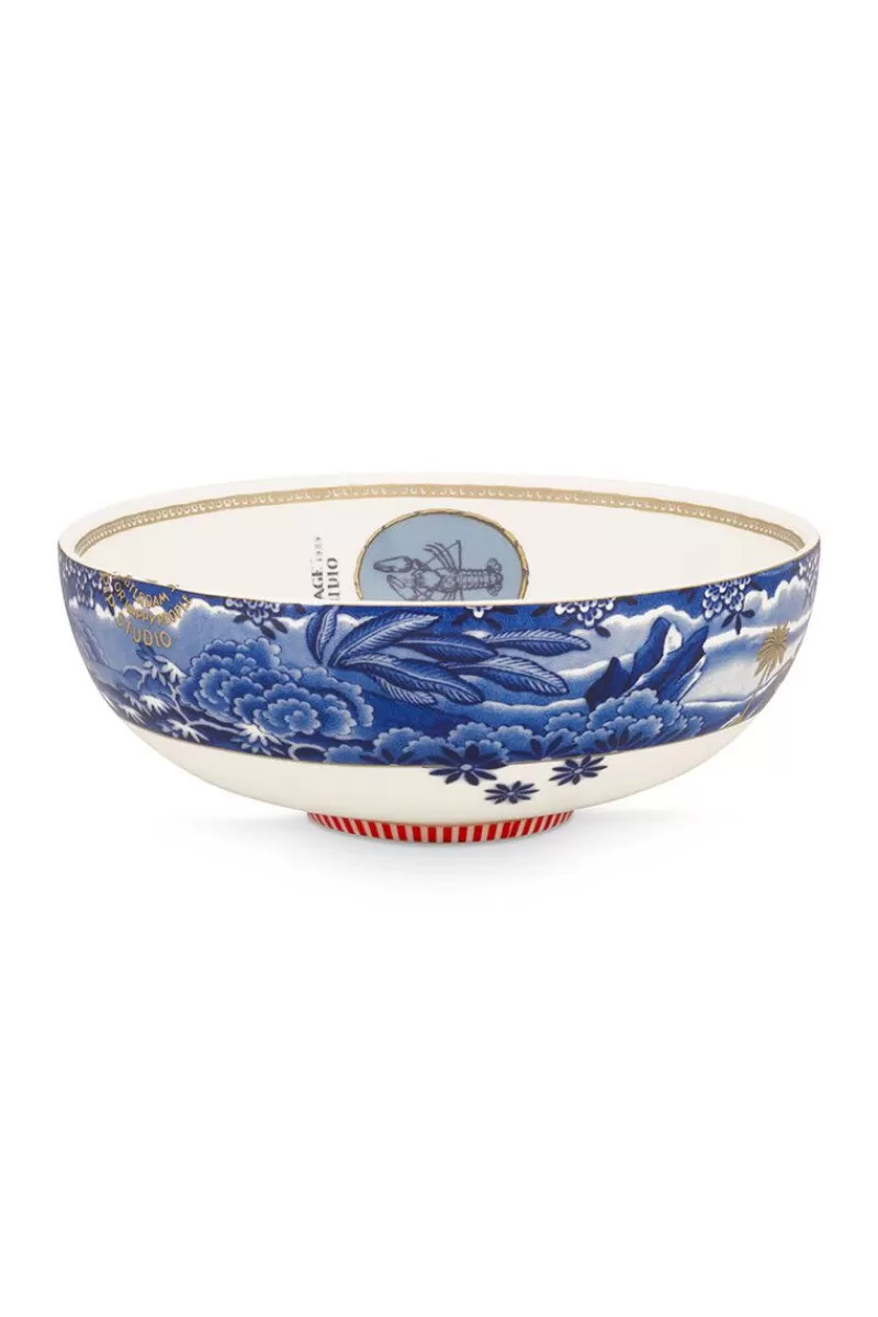 Pip Studio Bol Heritage A Bordure En Coloris Bleu 20 Cm Fashion