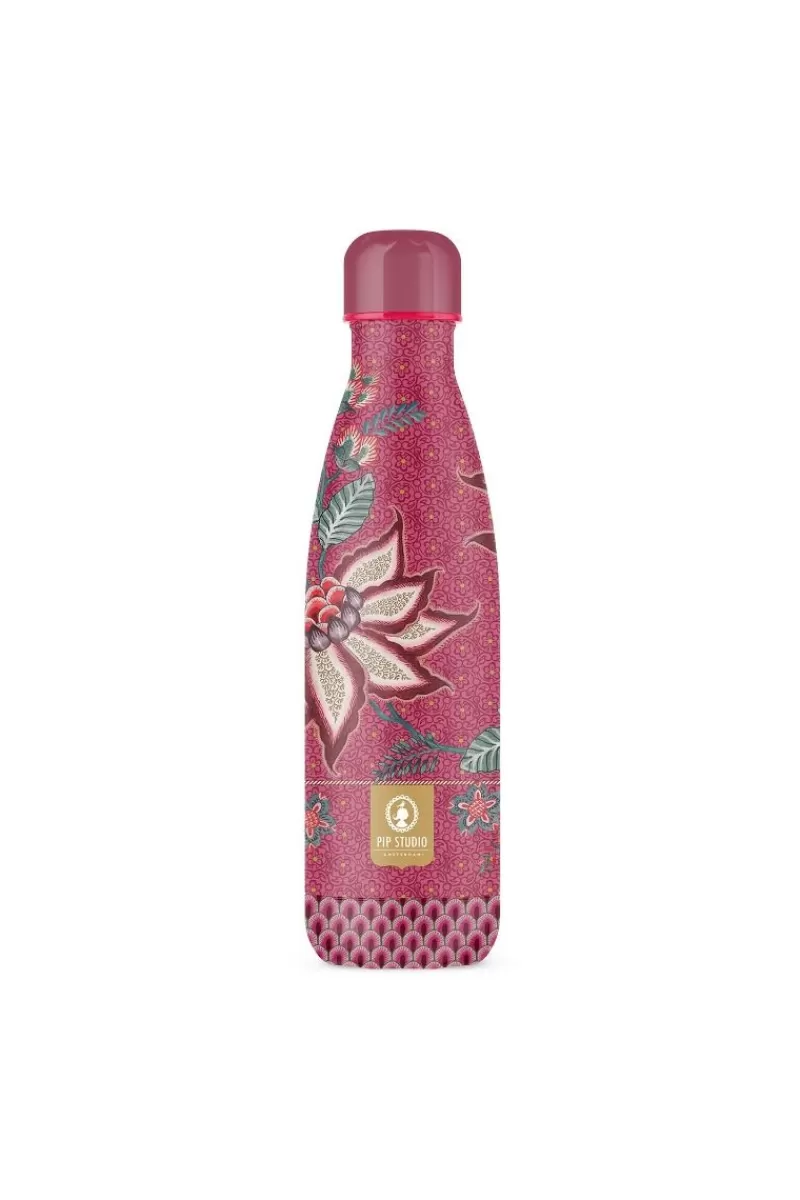 Pip Studio Flower Festival Bouteille IsoThérme En Coloris Fonce 500Ml Rose Cheap