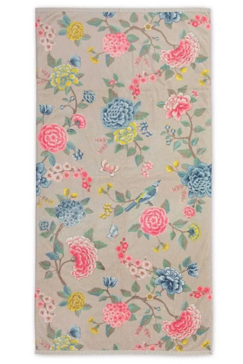Pip Studio Grande Serviette De Bain Good Evening En Coloris 70 X 140 Cm Kaki Cheap