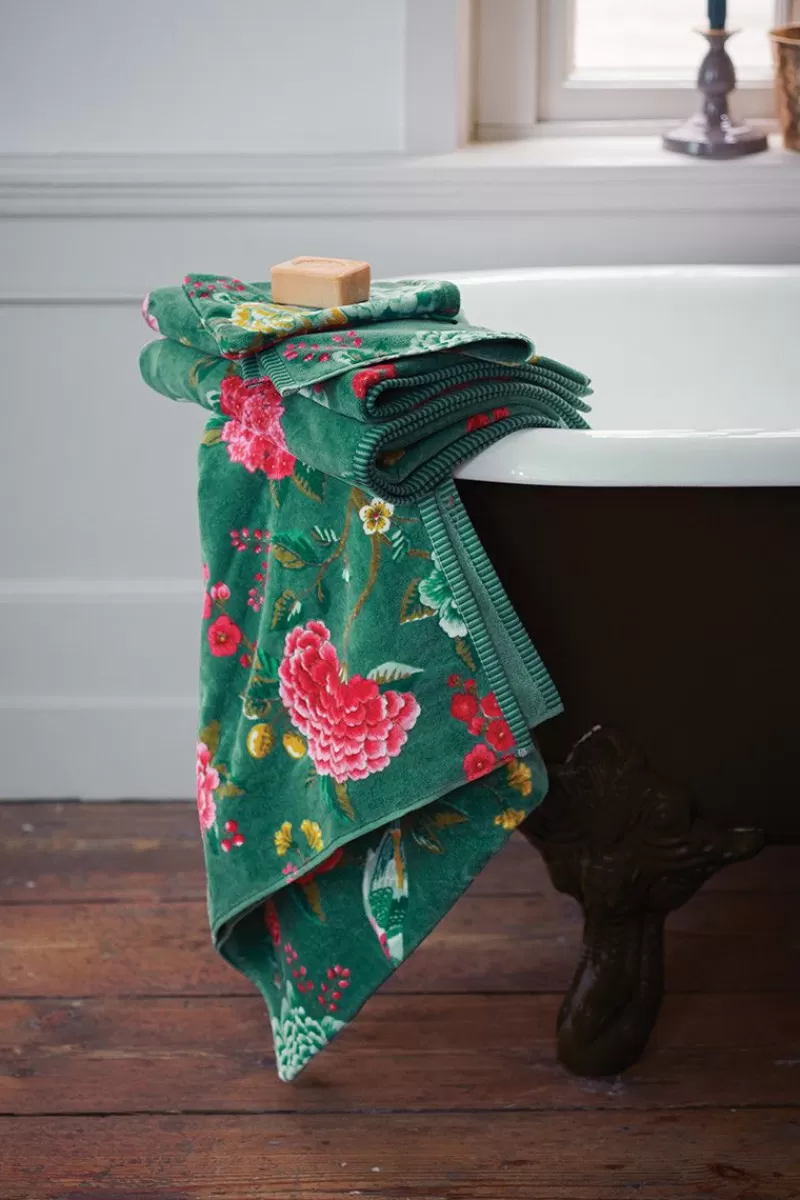 Pip Studio Grande Serviette De Bain Good Evening En Coloris 70 X 140 Cm Vert Cheap