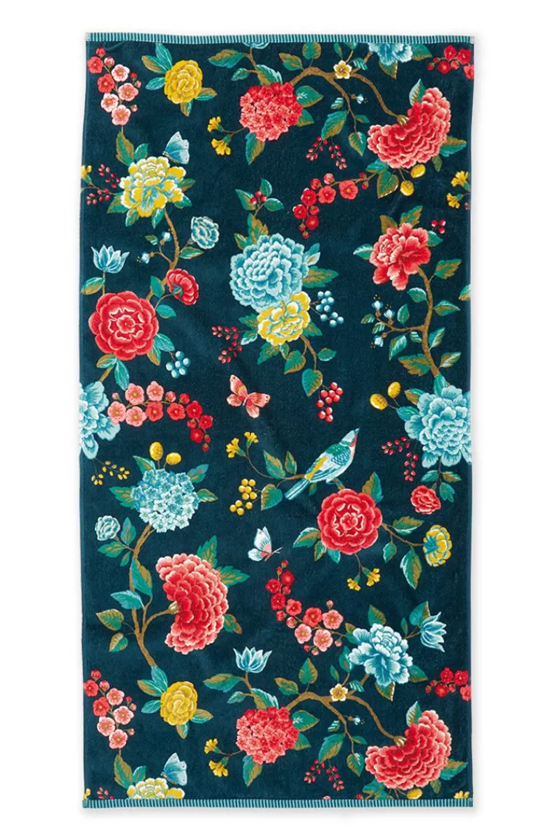 Pip Studio Grande Serviette De Bain Good Evening En Coloris Fonce 70 X 140 Cm Bleu Fashion