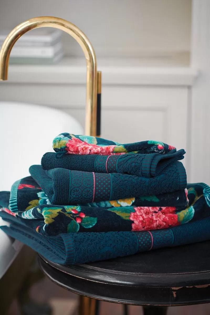 Pip Studio Grande Serviette De Bain Good Evening En Coloris Fonce 70 X 140 Cm Bleu Fashion