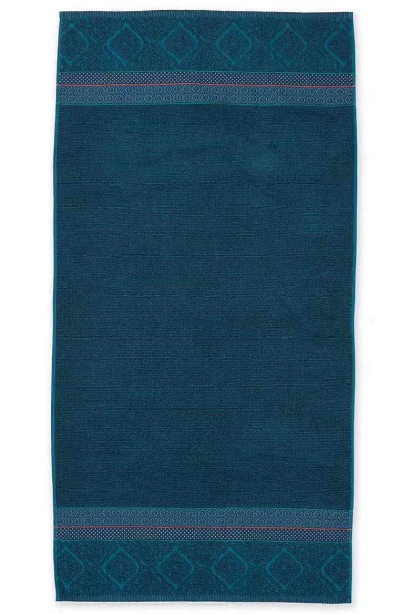 Pip Studio Grande Serviette De Bain Soft Zellige En Coloris Fonce 70 X 140 Cm Bleu Online