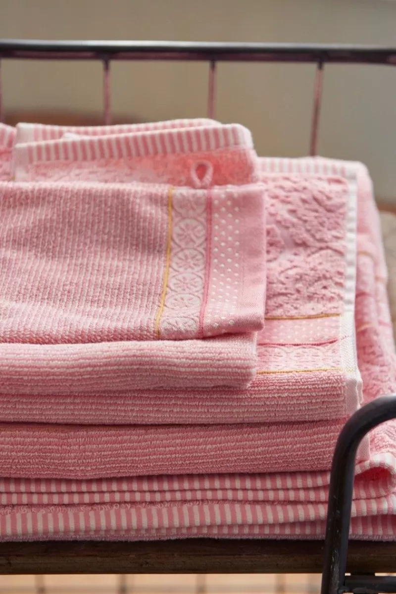 Pip Studio Grande Serviette De Bain Soft Zellige En Coloris Rose 70 X 140 Cm Store