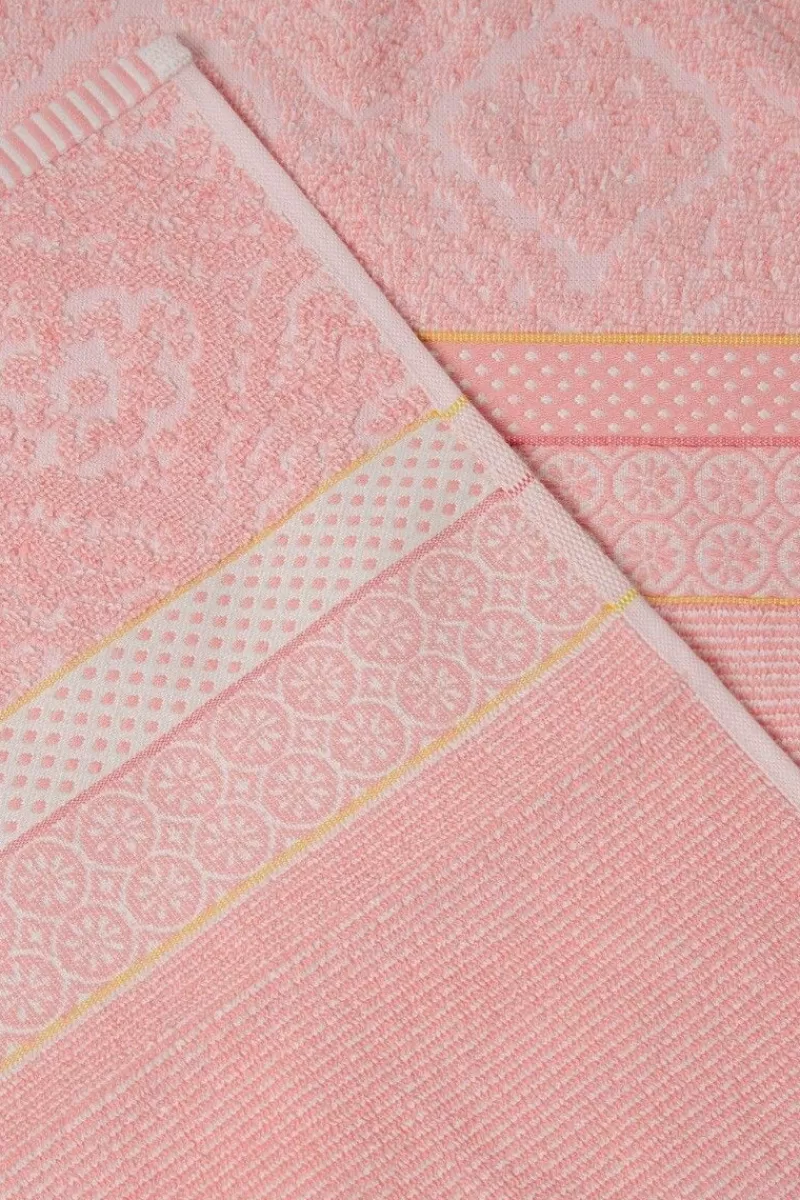 Pip Studio Grande Serviette De Bain Soft Zellige En Coloris Rose 70 X 140 Cm Store