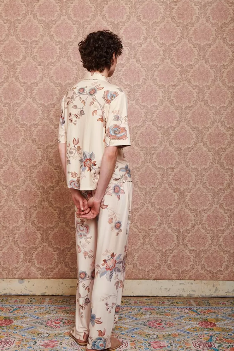 Pip Studio Haut A Manches Courtes Flora Cece Fiore En Coloris Blanc Cheap