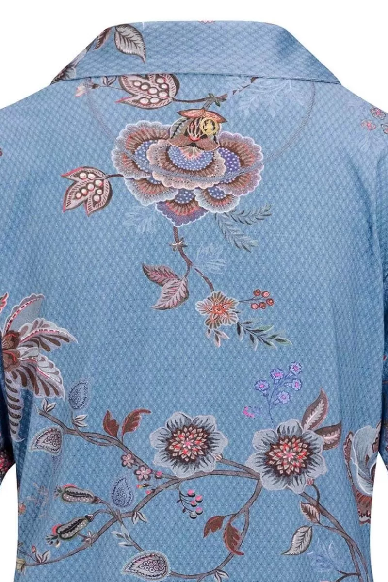 Pip Studio Haut A Manches Courtes Flora Cece Fiore En Coloris Bleu Outlet
