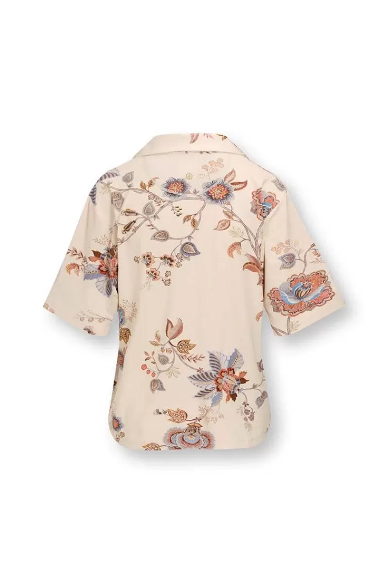 Pip Studio Haut A Manches Courtes Flora Cece Fiore En Coloris Blanc Cheap