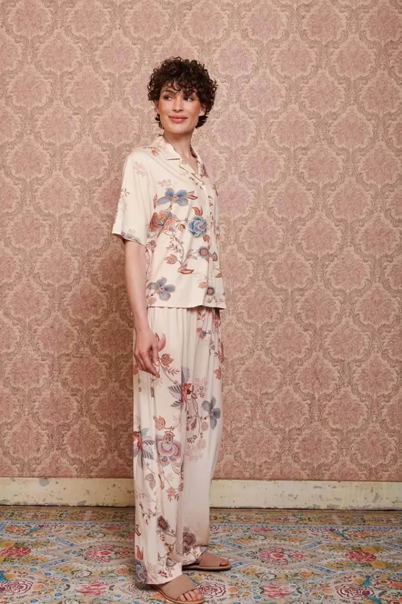 Pip Studio Haut A Manches Courtes Flora Cece Fiore En Coloris Blanc Cheap