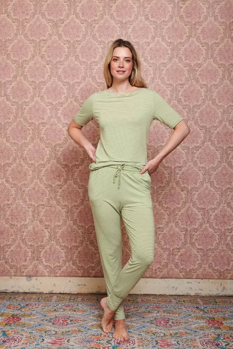 Pip Studio Haut A Manches Courtes Little Sumo Stripe En Coloris Vif Vert Clearance