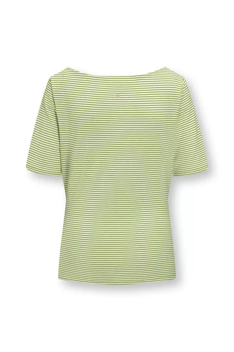 Pip Studio Haut A Manches Courtes Little Sumo Stripe En Coloris Vif Vert Clearance