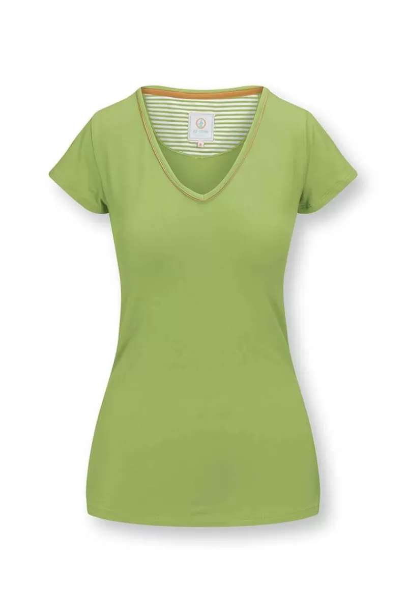 Pip Studio Haut A Manches Courtes Solid En Coloris Vert Cheap