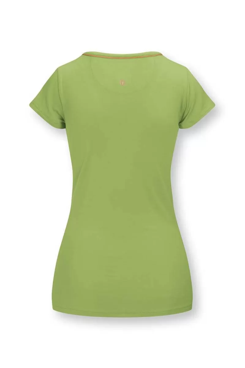 Pip Studio Haut A Manches Courtes Solid En Coloris Vert Cheap