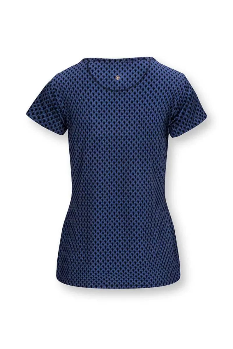 Pip Studio Haut A Manches Courtes Suki En Coloris Cobalt Bleu Store