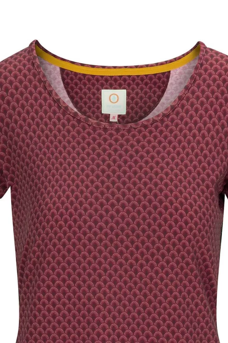 Pip Studio Haut A Manches Courtes Suki En Coloris Fonce Rouge Best Sale