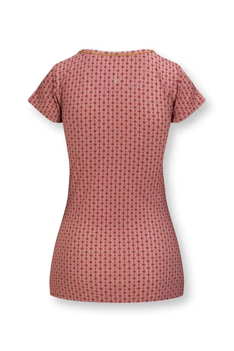 Pip Studio Haut A Manches Courtes Tegola En Coloris Rose Clearance