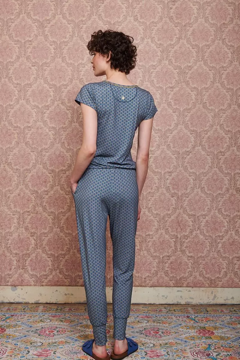 Pip Studio Haut A Manches Courtes Tegola En Coloris Bleu Clearance
