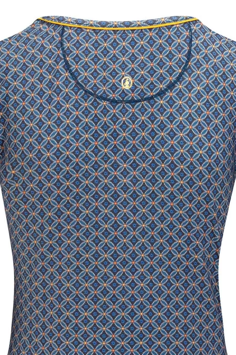 Pip Studio Haut A Manches Courtes Tegola En Coloris Bleu Clearance