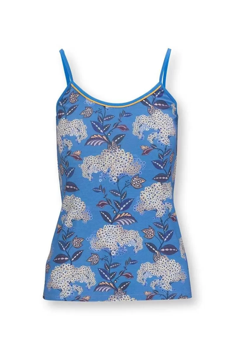 Pip Studio Haut Sans Manches Flora Firenze En Coloris Cobalt Bleu Outlet