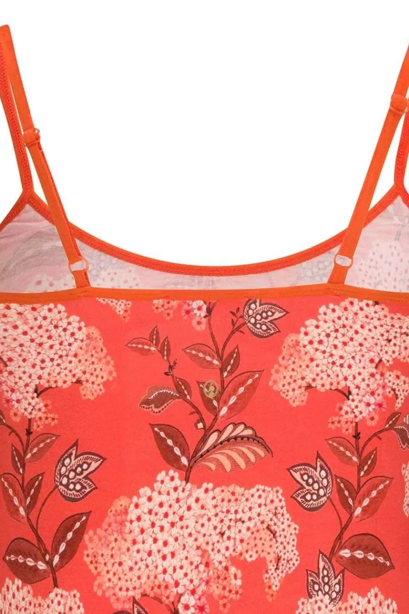 Pip Studio Haut Sans Manches Flora Firenze En Coloris Corail Rouge Outlet