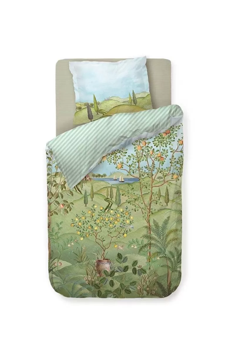 Pip Studio Housse De Couette La Campagna En Coloris Vert Outlet
