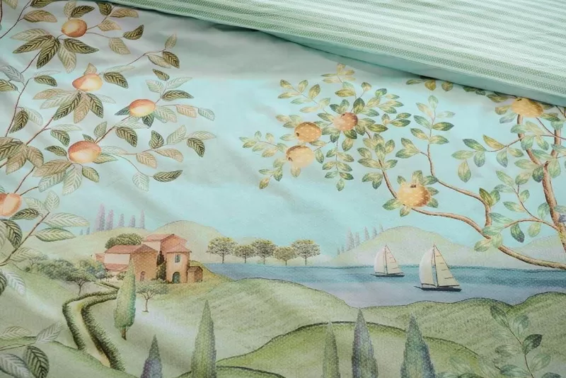Pip Studio Housse De Couette La Campagna En Coloris Vert Outlet