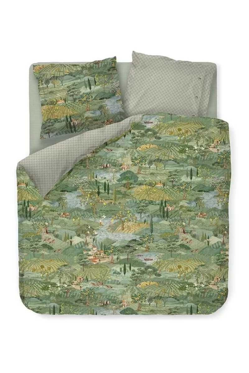 Pip Studio Housse De Couette Toscana En Coloris Vert Cheap