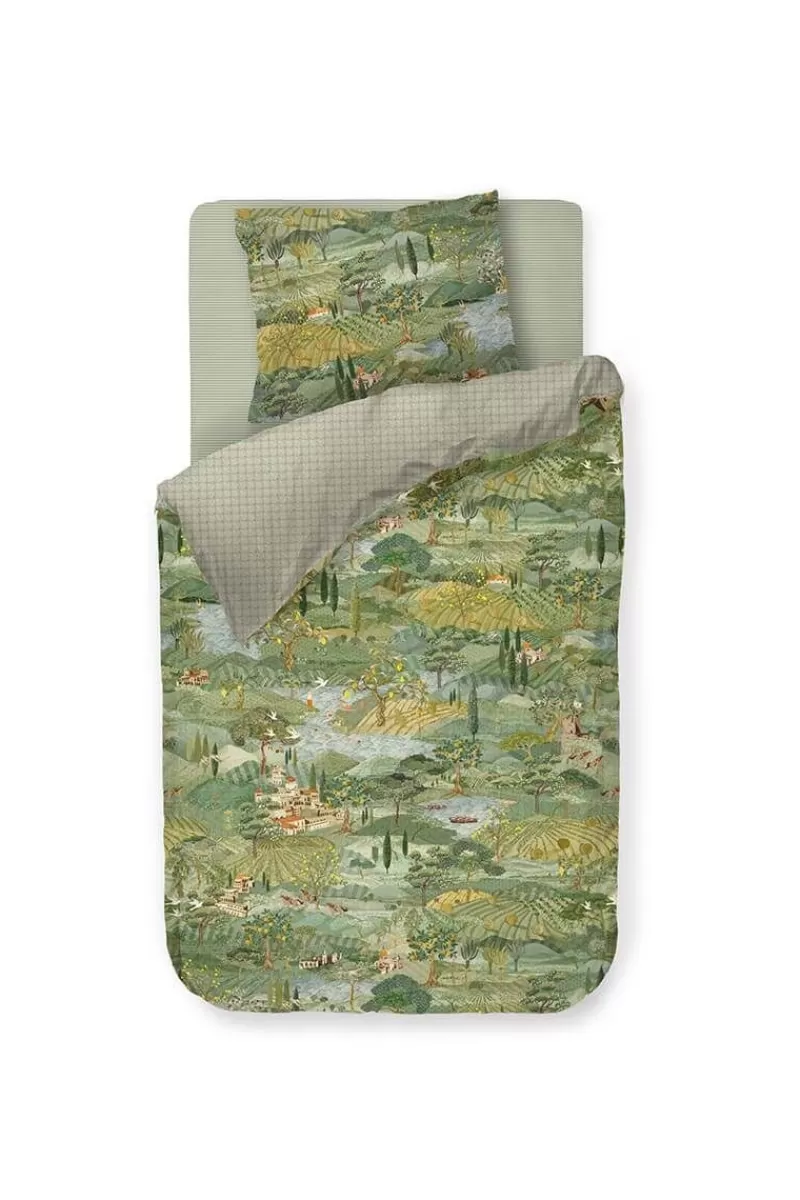 Pip Studio Housse De Couette Toscana En Coloris Vert Cheap