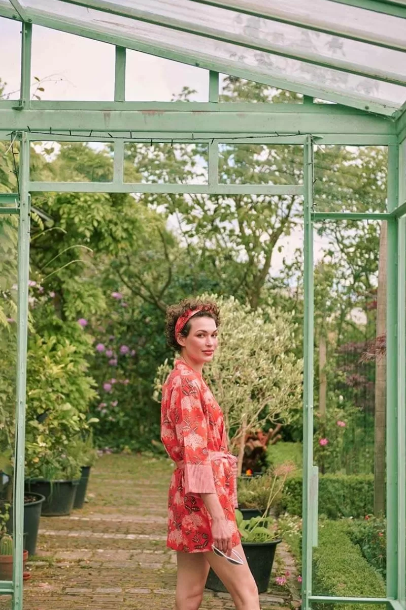 Pip Studio Kimono Flora Firenze En Coloris Corail Rouge Best Sale