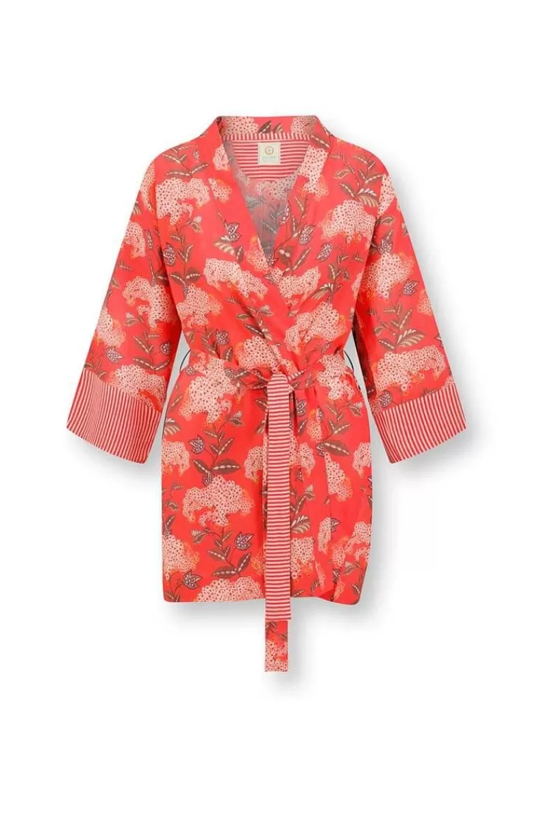 Pip Studio Kimono Flora Firenze En Coloris Corail Rouge Best Sale